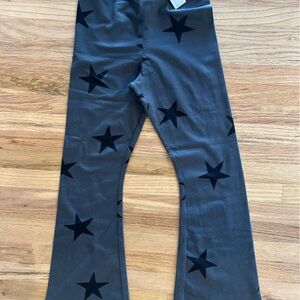 Old Navy Charcoal Leggings with Black Stars